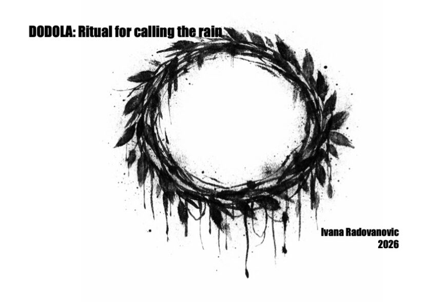 Dodola: Ritual for Calling the Rain — black wreath cover artwork